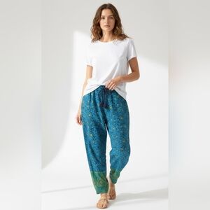 Sundance Vibrant Reef Pants Teal Blue green